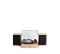 RECORD PLAYER PRO - Tourne-disque Avec 2 Haut-parleurs Externes, Bluetooth Et Sortie RCA Bois Naturel