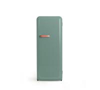 CREATE / RETRO FRIDGE 150 BRIQUE/Réfrigérateur vert sauge avec poignée brique et congélateur 281L / 102W, faible consommation, 150 cm, 3 étagères, régulateur de température, 60x60x150 cm