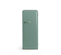 CREATE / RETRO FRIDGE 150 SAGE/Réfrigérateur vert sauge avec poignée vert sauge et congélateur 281L / 102W, faible consommation, 150 cm, 3 étagères, régulateur de température, 60x60x150 cm