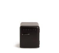 CREATE / RETRO FRIDGE 50 BLACK/Réfrigérateur noir poignée noir/ 85W, minibar, une étagère, design rétro, 50 cm, deux étagères, capacité de 48L, basse consommation, 50x44x49,8 cm