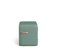 CREATE / RETRO FRIDGE 50 TERRACOTA/Réfrigérateur vert sauge poignée brique/ 85W, minibar, une étagère, design rétro, 50 cm, deux étagères, capacité de 48L, basse consommation, 50x44x49,8 cm