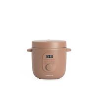 CREATE Rice Cooker Studio Cuiseur à Rice Électrique Multifonctionnel 1.2L Moka / Programmable jusqu'à 24 Heures avec Panier Vapeur pour Gâteaux, Ragoûts ou Soupes Fonction Maintien au Chaud 300W