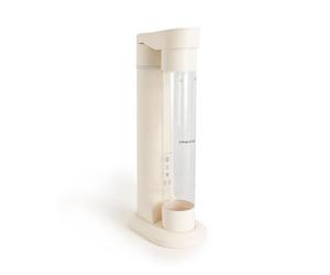 CREATE/SODA MAKER STUDIO/Machine pour faire de l’eau gazeuse 1L blanc cassé/Ne comprend pas de cylindres de CO₂, carbonation en 4 étapes, bouteille sans BPA, sans prise électrique