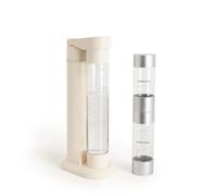 CREATE/SODA MAKER STUDIO/Machine pour faire de l’eau gazeuse 1L sable + bouteille double 500 ml + 350 ml/Ne comprend pas de cylindres de CO₂, bouteille sans BPA