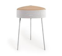 SPEAKER TABLE 180 - Table Basse Enceinte, Son Unidirectionnel 180 º, Bluetooth Et Chargeur Sans Fil Bois Naturel