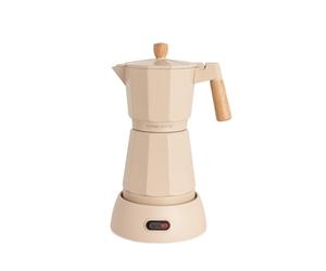 CREATE Thera Moka Machine à Café Électrique, Fonction Sable/Maintien au Chaud, 300 ml, Contenance pour 6 Tasses, Stockage de Chaleur, Base à 360 Degrés, Facile à Nettoyer et Sans BPA, 480 W