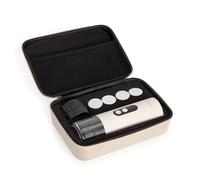 CREATE / THERA MOVE/Machine à expresso portable avec étui de transport pour capsules et café moulu blanc cassé/Préparation à chaud et à froid, 15 bars, capacité de 80 ml, 150 W