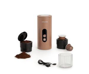 CREATE / THERA MOVE/Machine à expresso portable pour capsules et café moulu moka/Préparation à chaud et à froid, 15 bars, capacité de 80 ml, 150 W
