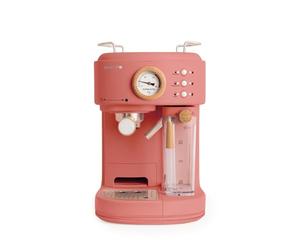 CREATE / THERA RETRO PRO/Machine à espresso semi-automatique Brique / 20 bar, bac à lait, égouttoir, deux becs verseurs, capacité 1,5l, pour café moulu, 1250W