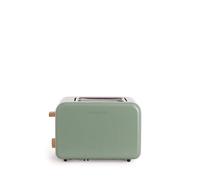 CREATE/TOAST RETRO/Grille-pain Vert sauge / 6 niveaux de puissance, tiroir ramasse-miettes, thermostat, décongélation, réchauffage, 2 fentes à tranches larges, 850W
