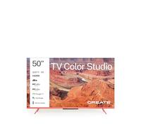 CREATE / TV Color Studio/Téléviseur Smart TV QLED 4K 50" Brique/Écran antireflet, Finition Mate, contrôle Vocal, capteur de luminosité, Dolby Atmos, Low Blue Light & Flicker Free, HDMI TM