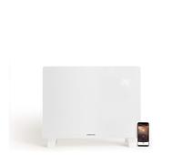 CREATE/WARM CRYSTAL 1500W / Convecteur électrique en verre Blanc/Avec WiFi, puissance réglable, minuterie 24 heures, écran tactile, silencieux, IP24