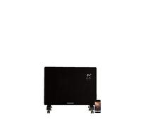 CREATE/WARM CRYSTAL 2000W / Convecteur électrique en verre avec WiFi et roues Noir/Application, écran LED tactile, 2 puissances, installation murale ou au sol, basse consommation