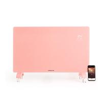 CREATE/WARM CRYSTAL 2500W / Convecteur électrique en verre avec WiFi et roues Noir/Application, puissance réglable, installation au sol ou murale, écran LED tactile, basse consommation