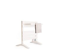 CREATE / Warm Towel Mini/Porte-Serviettes électrique Blanc avec Pieds et étagère / 58,4x41x55,8cm / Faible consommation, sèche-Serviettes, Silencieux, Ultra-Fin, 150 W