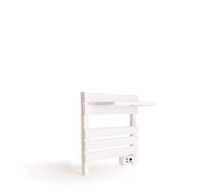 CREATE / Warm Towel Mini/Porte-Serviettes électrique sur Pied ou Mural Blanc avec étagère / 52,3x8x55,8cm / Faible consommation, sèche-Serviettes, Silencieux, Ultra-Fin, 150 W