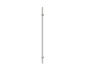 CREATE/Warm Towel Tube/Sèche-Serviettes électrique 1 Barre Acier Inoxydable/Design Vertical, 150x2,5 cm, 2 réglages de température, minuterie, Acier Inoxydable, 60W