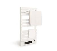 CREATE / WARMTOWEL Pro + ÉTAGÈRE/Radiateur Porte-Serviettes avec Chauffage céramique avec étagère 3 Barres et Crochet Blanc / 101x13x55 cm / 1500 W, 2 puissances