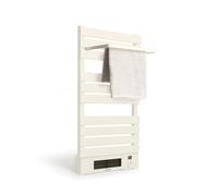 CREATE / WARMTOWEL Pro + ÉTAGÈRE/Radiateur Porte-Serviettes avec Chauffage céramique avec étagère 3 Barres et Crochet Blanc cassé / 101x13x55 cm / 1500 W, 2 puissances