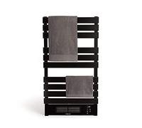 CREATE / WARMTOWEL Pro/Radiateur Porte-Serviettes avec Chauffage et Wi-FI Noir / 101x13x55 cm / 1500 W, 2 puissances, pièces jusqu'à 12 m², Technologie PTC