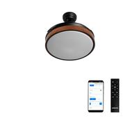 WIND CLEAR - Ventilateur de plafond 40W silencieux à pales rétractables avec éclairage LED différentes tailles - Transparent G