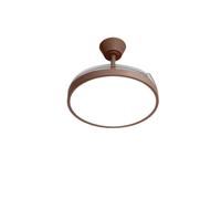 CREATE WIND CLEAR STUDIO M/Ventilateur de plafond avec lumière moka avec télécommande, 40 W, minuteur, Ø 108 cm, 6 vitesses, pales rétractables, 3 températures de lumière, fonction été/hiver