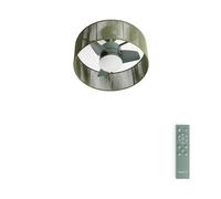 CREATE Ventilateur de plafond WIND LAMP WOVEN – silencieux, LED 25W, télécommande, vert sauge
