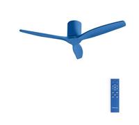 CREATE / WINDCALM M/Ventilateur de plafond ABS bleu cobalt avec télécommande / 40W, Silencieux, Ø132 cm, 6 vitesses, minuterie, fonction été-hiver