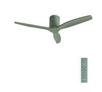 CREATE / WINDCALM M/Ventilateur de plafond ABS vert sauge avec télécommande / 40W, Silencieux, Ø132 cm, 6 vitesses, minuterie, fonction été-hiver