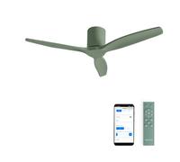 CREATE / WINDCALM M/Ventilateur de plafond ABS vert sauge avec Wifi et télécommande / 40W, Silencieux, Ø132 cm, 6 vitesses, minuterie, fonction été-hiver