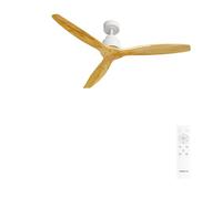 WIND STYLANCE - Ventilateur De Plafond 40W Silencieux 100% Bois Plusieurs Tailles Sans Lumière