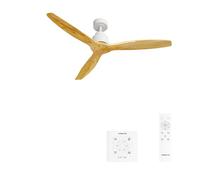 WIND STYLANCE NATURAL WOOD - Ventilateur De Plafond 40W Silencieux 100% Bois Plusieurs Tailles Sans Lumière