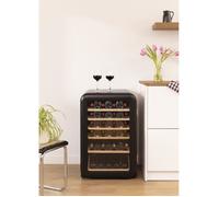 CREATE - WINECOOLER RETRO - Refroidisseur à vin électrique de style rétro pour 45 bouteilles - Noir