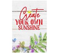 Create Your Own Sunshine: Guitar Tab Lined 6x9 Red Wood