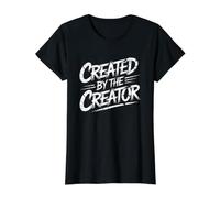 Created by The Creator T-Shirt Graphique avec Valeur, Femme, Noir, L