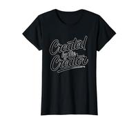 Created by The Creator T-Shirt Graphique avec Valeur, Femme, Noir, L