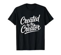 Created by The Creator T-Shirt Graphique avec Valeur, Homme, Noir, M