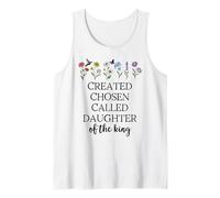 Created Chosen Called Daughter of King Bible Verse Christian Débardeur