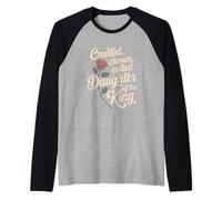 Created Chosen Called Daughter of King Christian Jesus God Manche Raglan