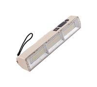 CREATESTAR Lampe de Travail Rechargeable 22cm, Lampe de Poche 5 Modes Baladeuse LED avec Base Magnétique et USB rechargeable pour Garage tente Auto Camping Urgence jardin cour