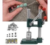 Créateur de boutons enduits tissés faits à la main, kit de création de boutons automatiques (machine à boutonner + 4 moules + 200 boutons), pratique/résistant, pour réaliser vos propres boutons de