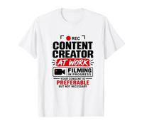 Créateur de Contenu au Travail T-Shirt Graphique avec Valeur