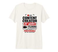 Créateur de Contenu au Travail T-Shirt Haut de Gamme
