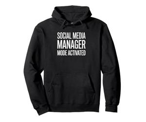 Créateur de Contenu SMM activé en Mode Gestionnaire de médias Sociaux Sweat à Capuche