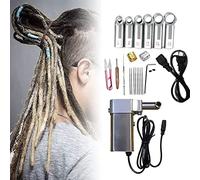 Créateur de dreadlocks avec 6 têtes, machine de fabrication de tressage au crochet Dreadlock portable, machine à dreadlock instantanée pour Locs, extensions de cheveux Dreadlock rapides à faire