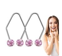 Créateur De Fossettes - Appareil Naturel Pour Joues, Lot De 2 | Formeur De Joues En Acier Inoxydable | Entraîneur De Sourire & Accessoire Beauté Pour Femmes & Filles