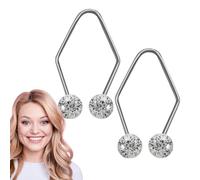 Créateur De Fossettes - Appareil Naturel Pour Joues, Lot De 2 | Formeur De Joues En Acier Inoxydable | Entraîneur De Sourire & Accessoire Beauté Pour Femmes & Filles