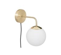 Créateur d'intérieur - Applique Murale Design "Dris" 15cm Blanc & Or