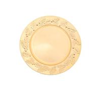 Créateur d'intérieur - Assiette de Présentation "Houx" 33cm Doré