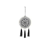 Atmosphera Créateur d'intérieur - Attrape-Rêves Déco Brodé 24x43cm Noir Noir